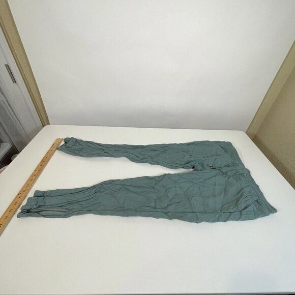 Sundance Womens Drawstring Casual Jogger Pants Green Size S Zipped Hem Mid Rise - Picture 8 of 11
